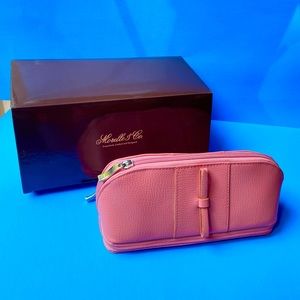 NIB Morelle & Co. Leather Combination Cosmetic/Jewelry Case